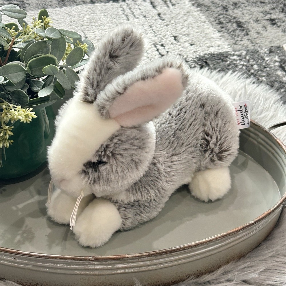 Ganz The Heritage Collection Gray White Bunny Rabbit 9" Plush